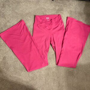 Women's PacSun Flare Hot Pink Yoga Pants XS